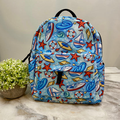 Mini Backpack - Sailboat