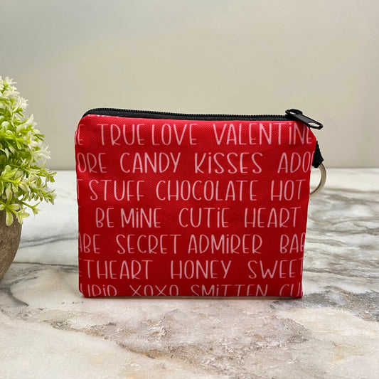 Mini Pouch - Valentine’s Day - Be Mine Words