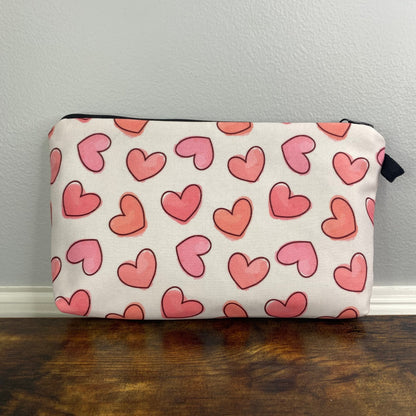 Pouch - Heart Speckle Pink