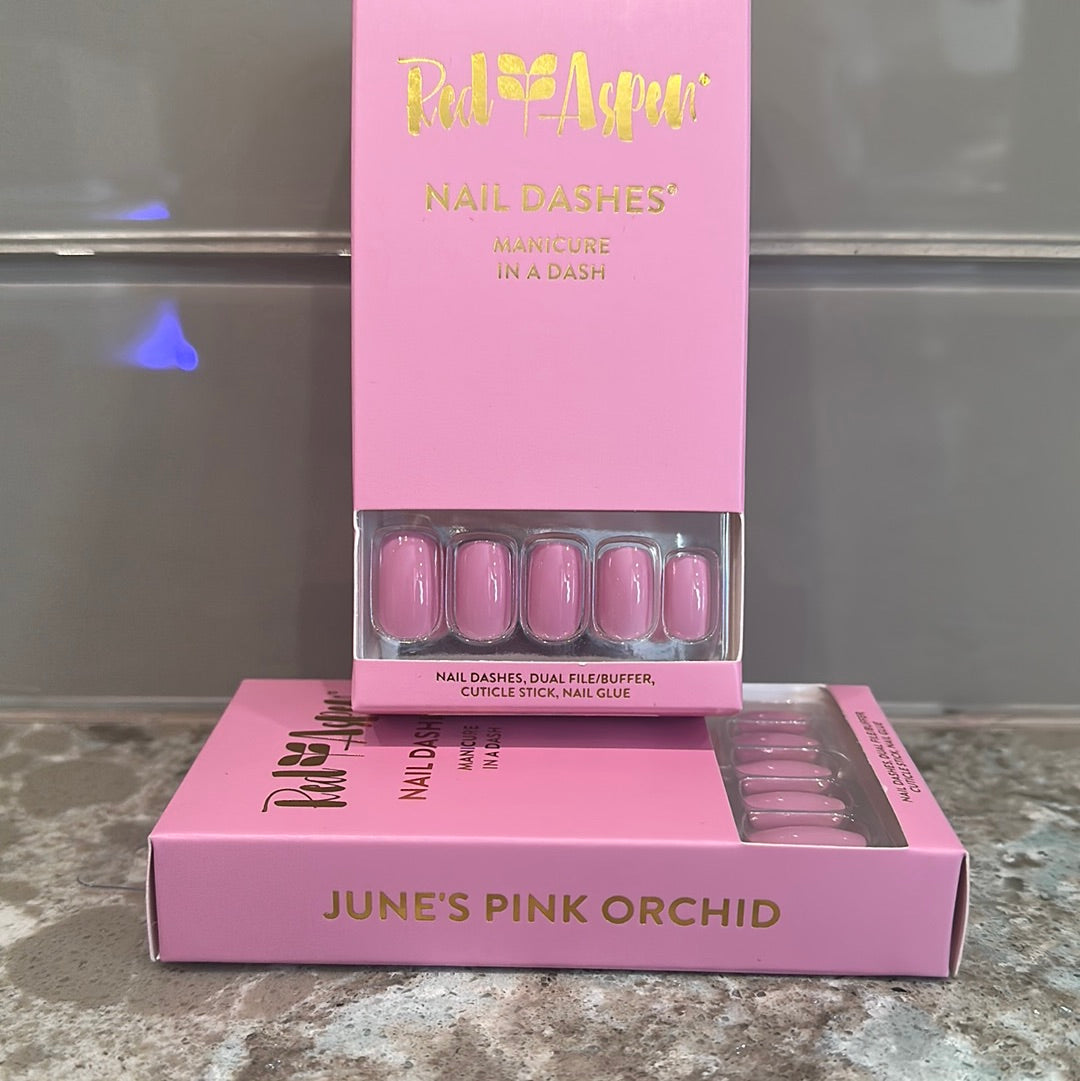 June's Pink Orchid Nail Dash