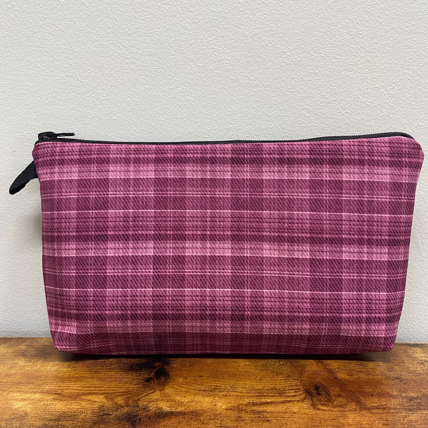 Pouch - Plaid Burgundy