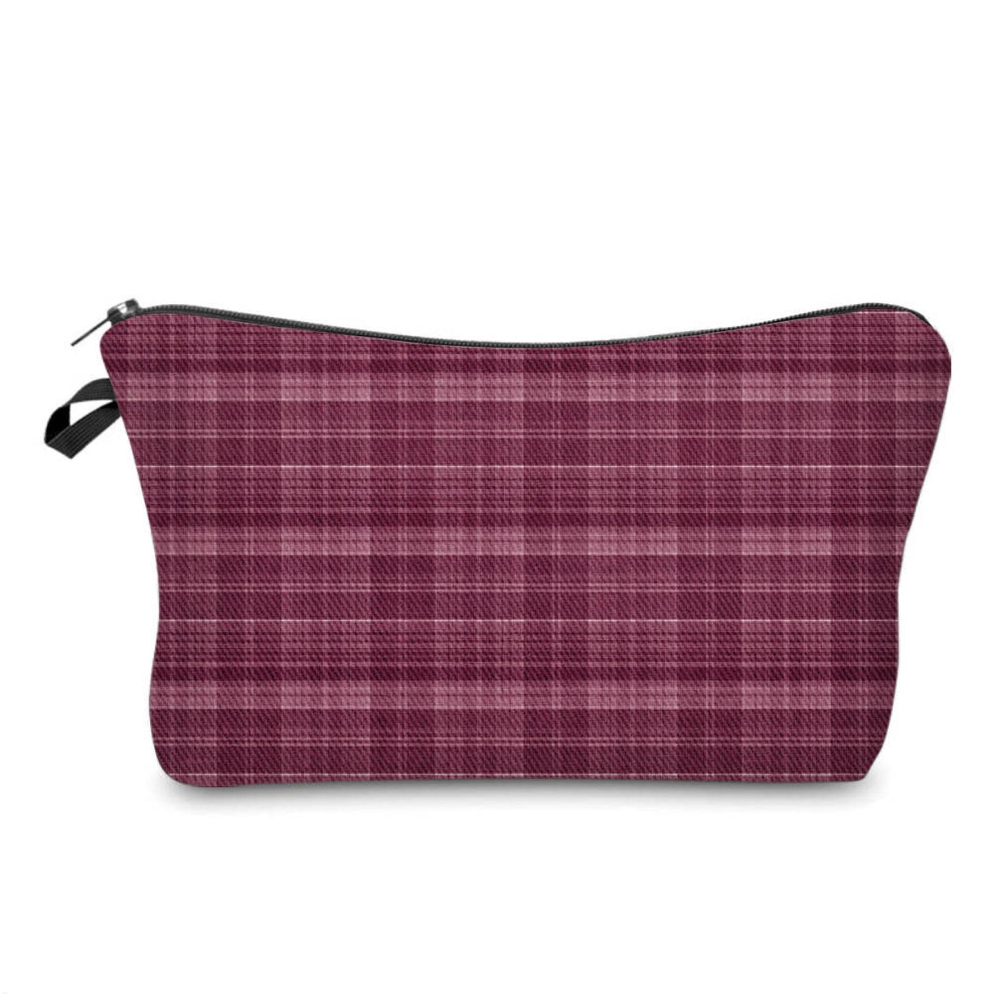 Pouch - Plaid Burgundy