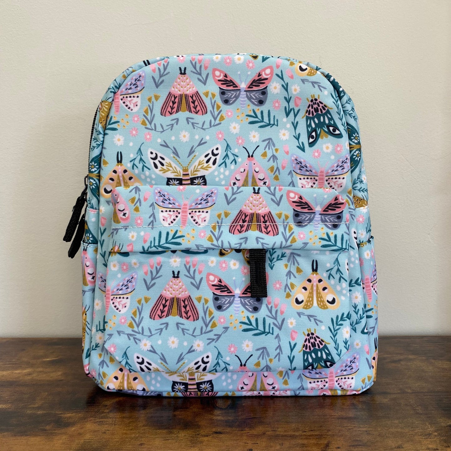 Mini Backpack - Butterfly Moth on Mint